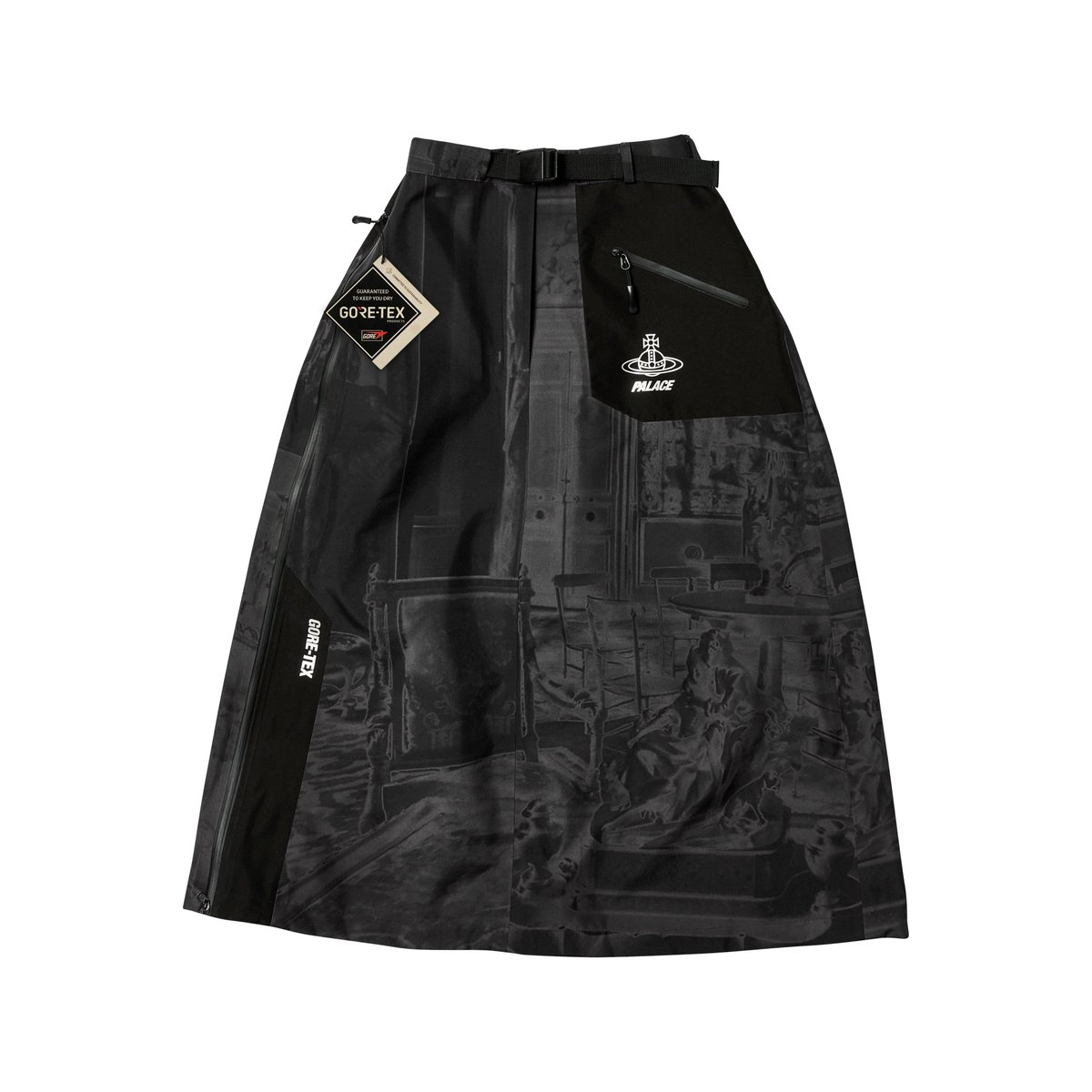Palace PALACE VIVIENNE WESTWOOD GORE-TEX SKIRT MONO PRINT (Palace Vivienne Westwood) - $880.00