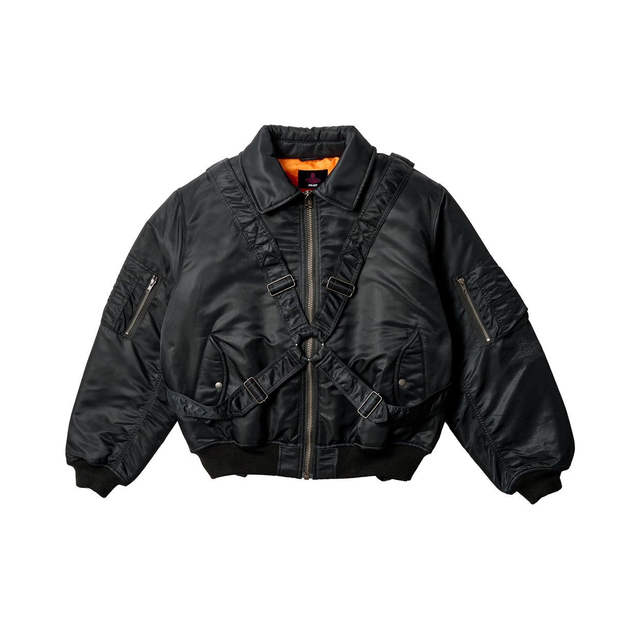 Palace PALACE VIVIENNE WESTWOOD FLIGHT JACKET BLACK (Palace Vivienne Westwood) - $1420.00