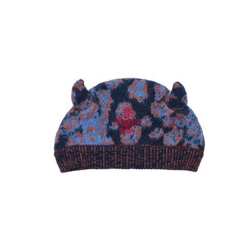 Palace PALACE VIVIENNE WESTWOOD HORNY BEANIE PINK LEOPARD - Colorway