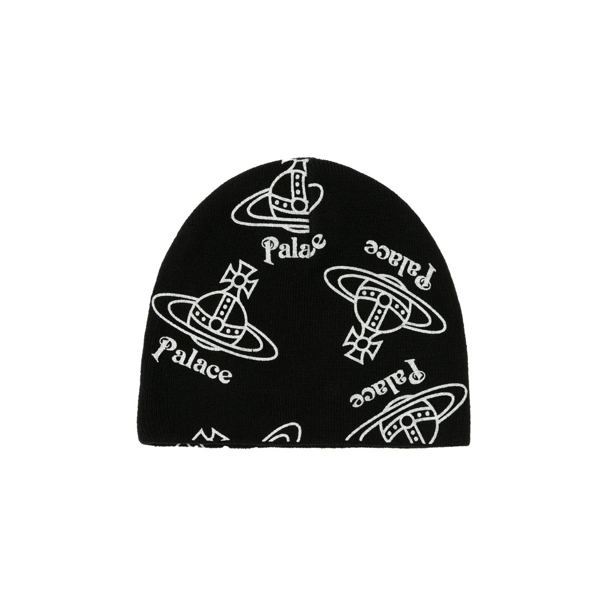 PALACE VIVIENNE WESTWOOD JERSEY BEANIE BLACK - Palace
