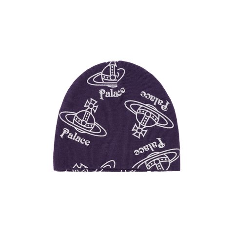 Palace PALACE VIVIENNE WESTWOOD JERSEY BEANIE PURPLE - Colorway