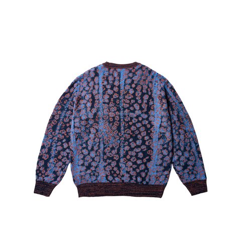 Palace PALACE VIVIENNE WESTWOOD KNIT CREW PINK LEOPARD - Colorway
