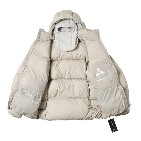 Palace PERTEX MATTE BALACLAVA PUFFA STONE ARCTICA - Colorway