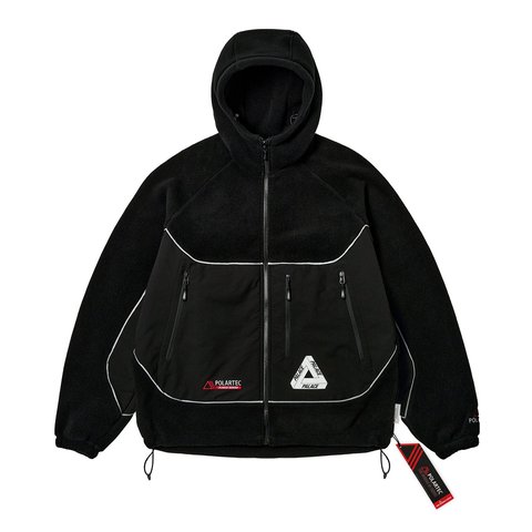 Palace POLARTEC 3M HOODED JACKET BLACK - $298.00