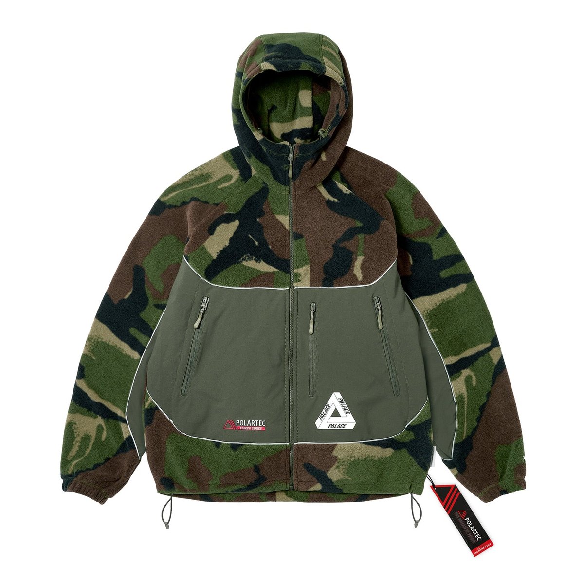 Palace POLARTEC 3M HOODED JACKET WOODLAND CAMO (Winter 2023) - $298.00