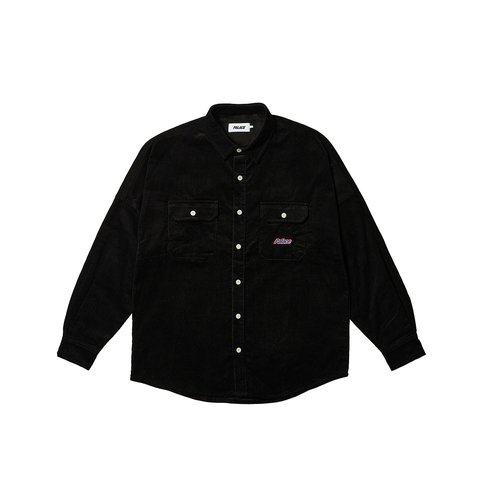 Palace DROP SHOULDER CORD SHIRT BLACK - $208.00