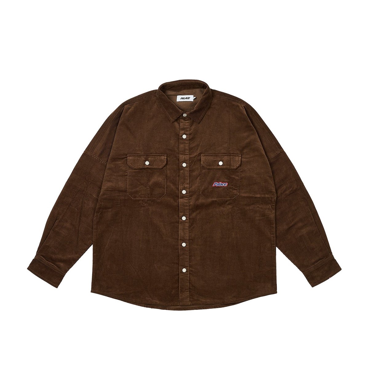 Palace DROP SHOULDER CORD SHIRT NICE BROWN (Winter 2023) - $208.00