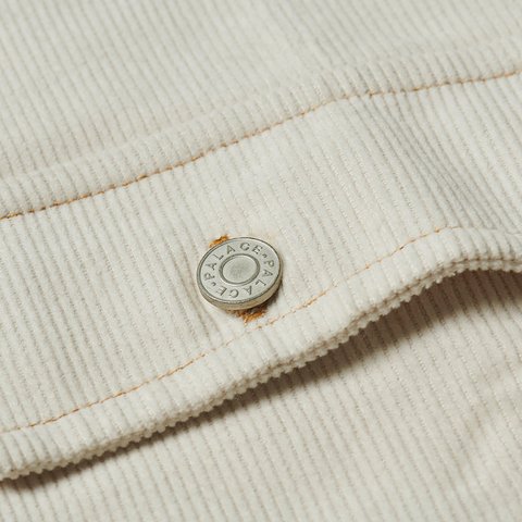 Palace DROP SHOULDER CORD SHIRT SOFT WHITE - Colorway
