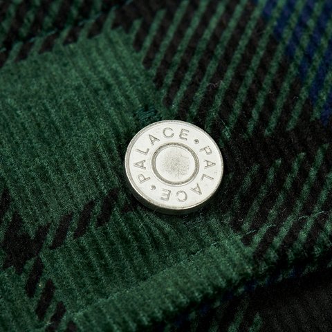 Palace DROP SHOULDER CORD SHIRT TARTAN - Colorway