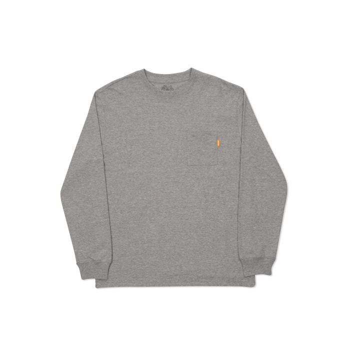 POCKET L/S T-SHIRT GREY MARL