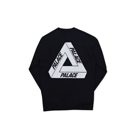 Palace FLOCKA CREW BLACK - Colorway