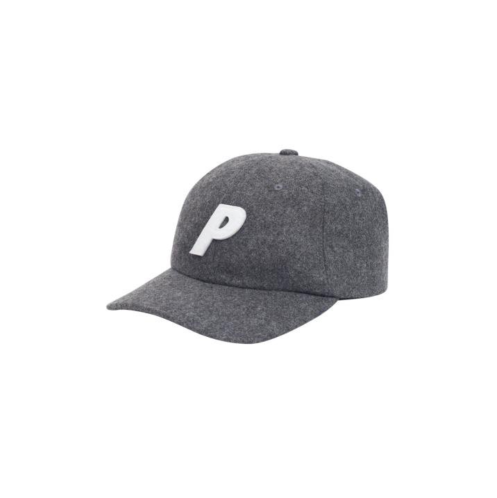 P 6-PANEL GREY WOOL