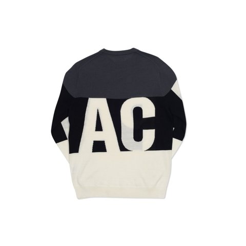 Palace JUMBO FONT KNIT GREY / BLACK / WHITE - Colorway