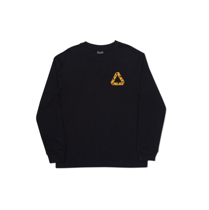 P 3 L/S T-SHIRT BLACK / YELLOW