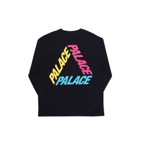 Palace P 3 L/S T-SHIRT BLACK / MULTI - Colorway