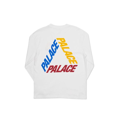 Palace P 3 L/S T-SHIRT WHITE / MULTI - Colorway