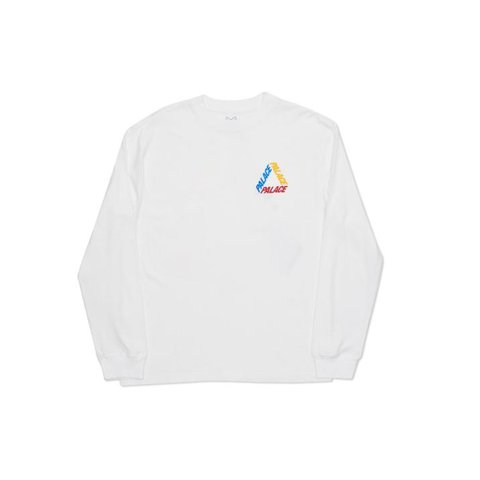 Palace P 3 L/S T-SHIRT WHITE / MULTI