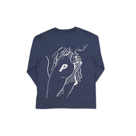 Palace P-BUM L/S T-SHIRT NAVY - Colorway