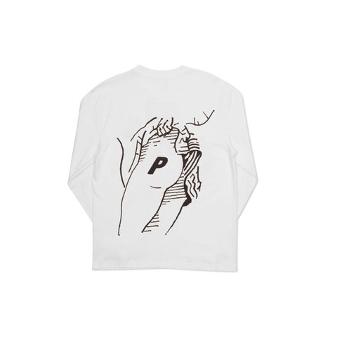 Palace P-BUM L/S T-SHIRT WHITE - Colorway