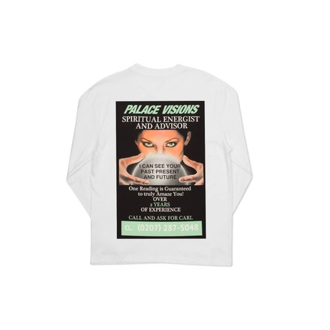 Palace PALACE VISIONS L/S T-SHIRT WHITE - Colorway