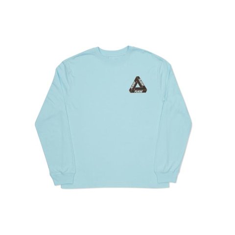 Palace PLACAE L/S T-SHIRT CHILL BLUE