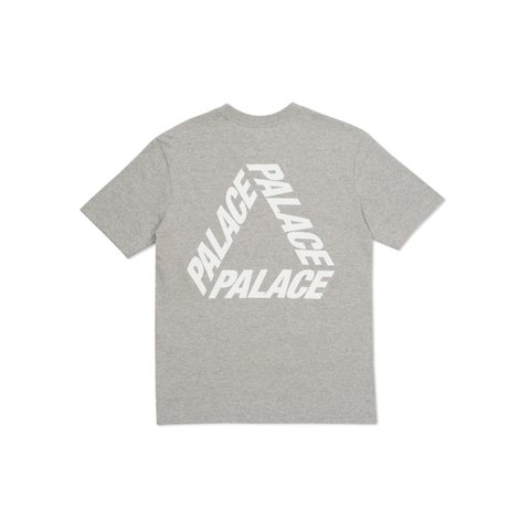 Palace P 3 T-SHIRT GREY MARL / WHITE - Colorway