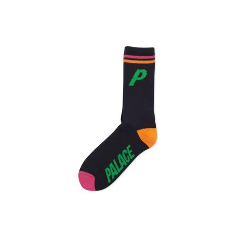 Palace P SOCK BLACK / NEON