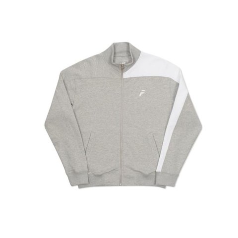 Palace SPORT SELECTA TRACK TOP GREY MARL / WHITE