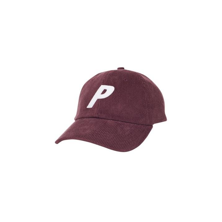 P 6-PANEL BURGUNDY CORD