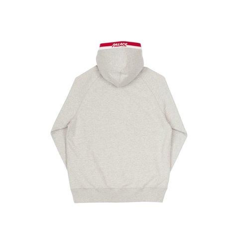 Palace SPLITTER HOOD GREY MARL / RED-WHITE - Colorway