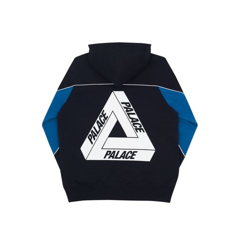 Palace 2 TONE HOOD BLACK / BLUE - Colorway