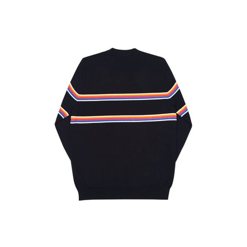 Palace MULTI STRIPE KNIT BLACK - Colorway
