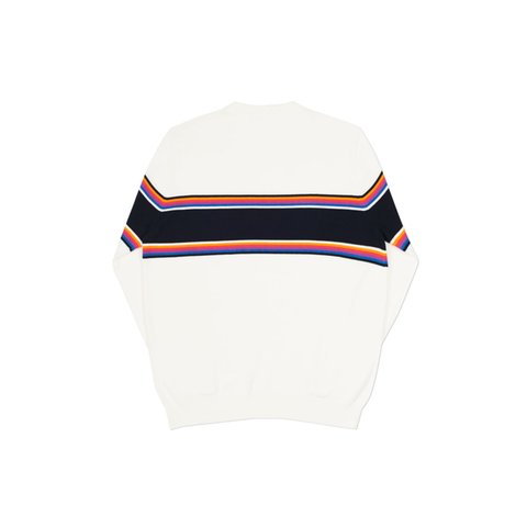 Palace MULTI STRIPE KNIT WHITE - Colorway