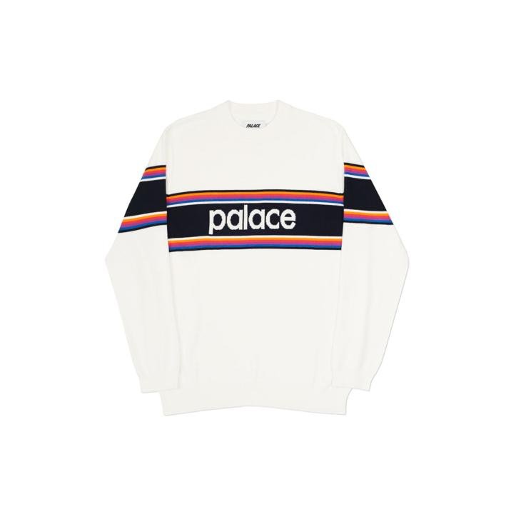 MULTI STRIPE KNIT WHITE