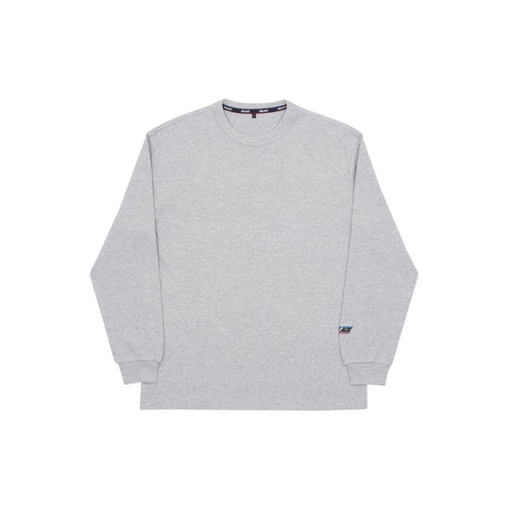 BASICALLY A WAFFLE LONGSLEEVE GREY MARL