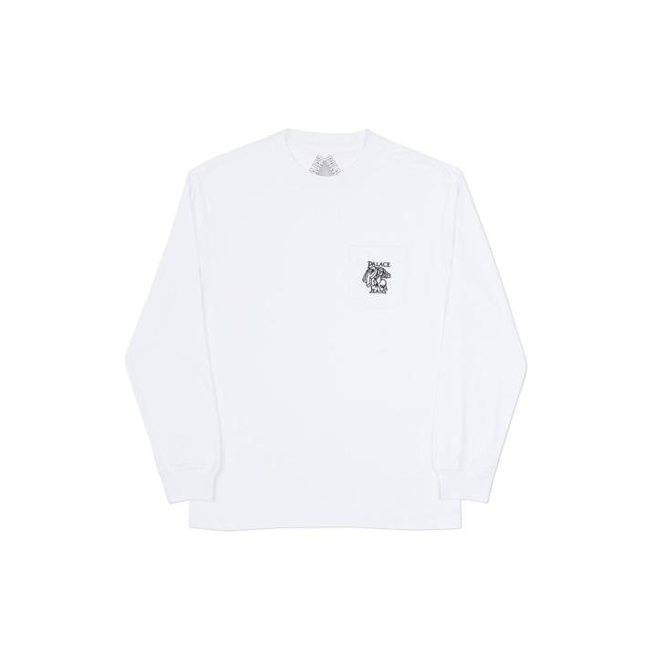 P JEANS POCKET LONGSLEEVE WHITE