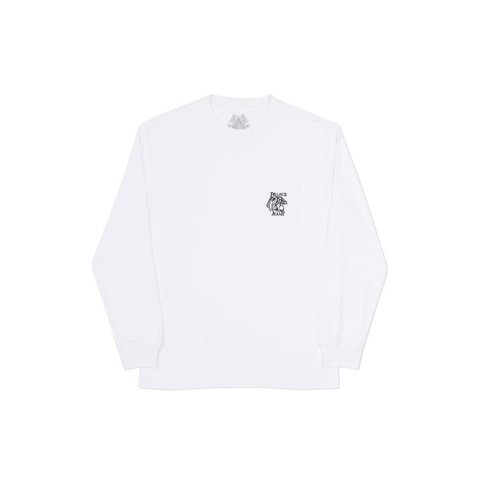 P JEANS POCKET LONGSLEEVE WHITE