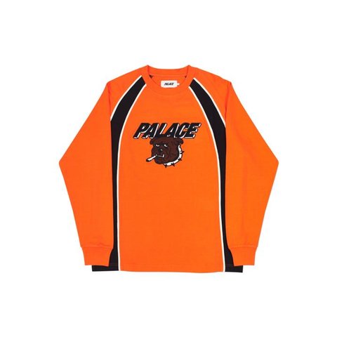 PIPE LONG SLEEVE TOP ORANGE / BLACK