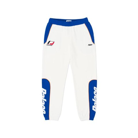 YAMAN TRACK BOTTOM WHITE / BLUE