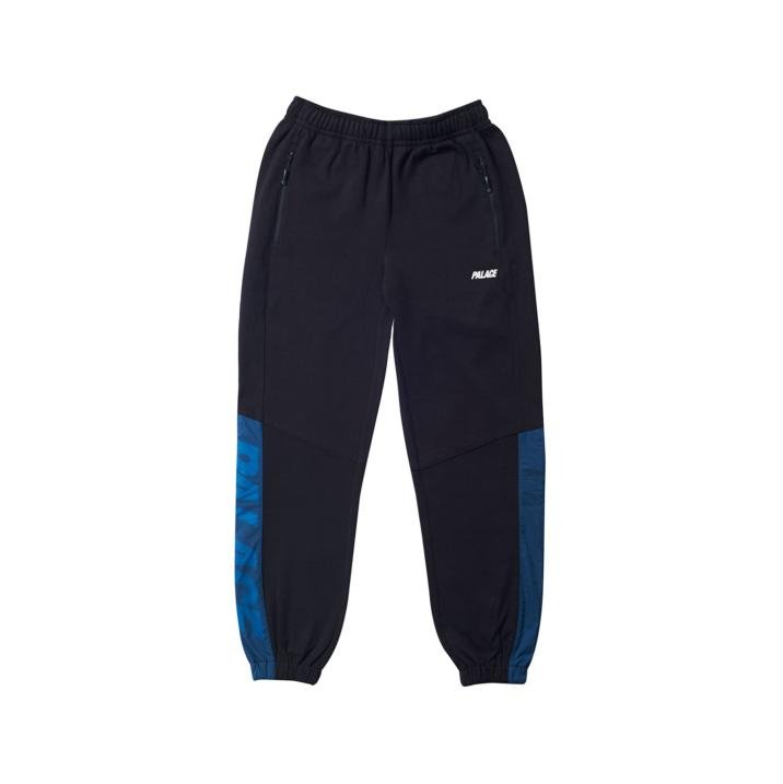 OVERLAY TRACK PANT BLACK / BLUE