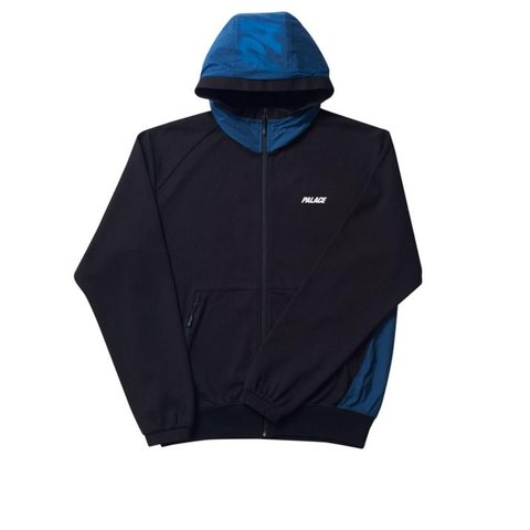 OVERLAY TRACK TOP BLACK / BLUE