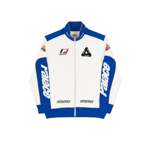YAMAN TRACK TOP WHITE / BLUE