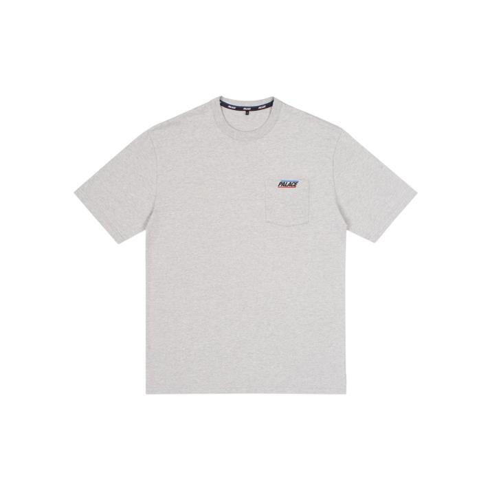 BASICALLY A POCKET T-SHIRT GREY MARL