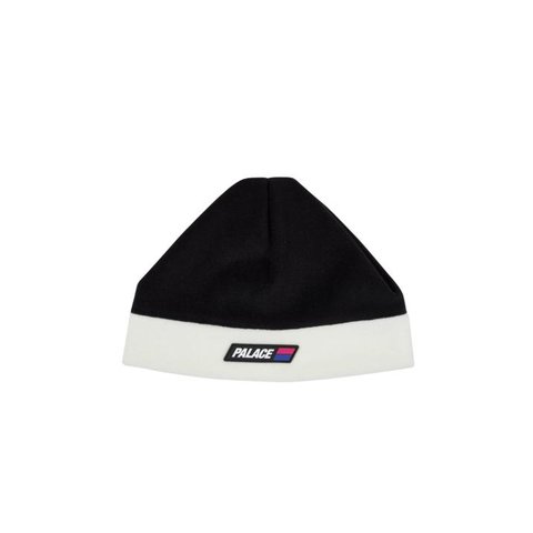 Palace FLEECED BEANIE BLACK / WHITE