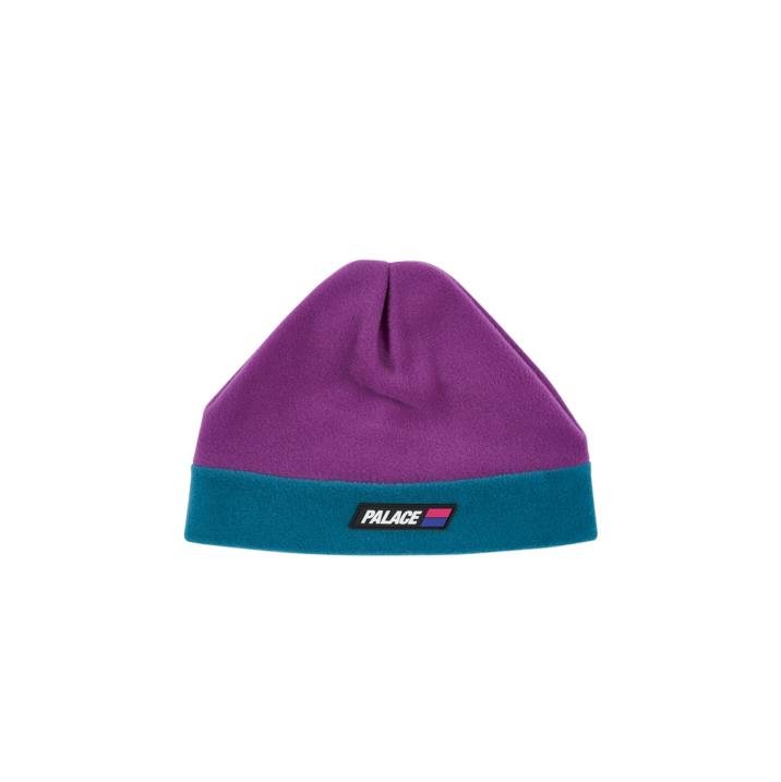 FLEECED BEANIE PURPLE / TEAL