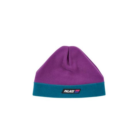 Palace FLEECED BEANIE PURPLE / TEAL