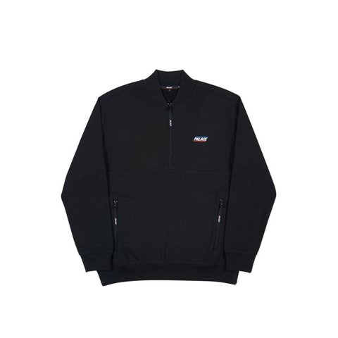 Palace HALF ZIP BOMBER BLACK
