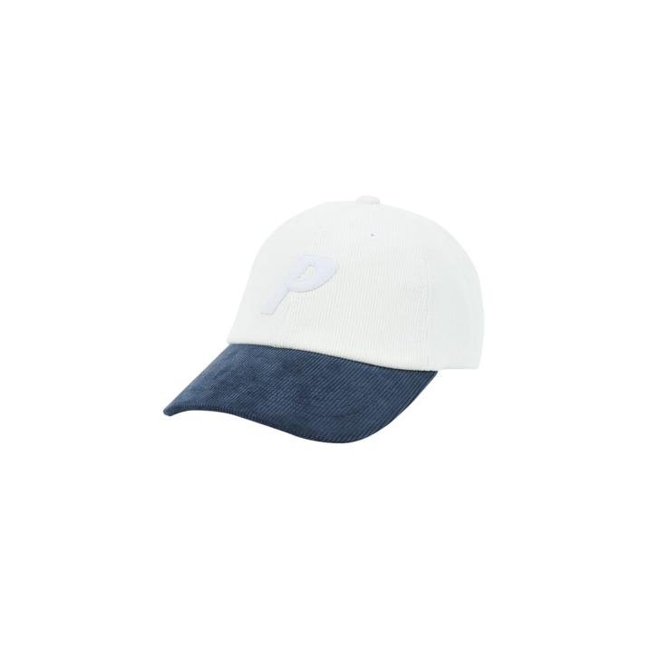 CORDUROY P 6-PANEL WHITE / NAVY