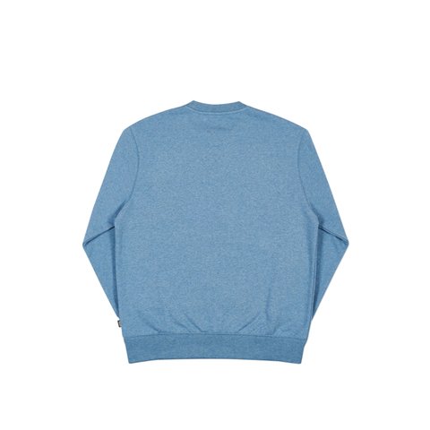 Palace BASICALLY A CREW BLUE MARL - Colorway