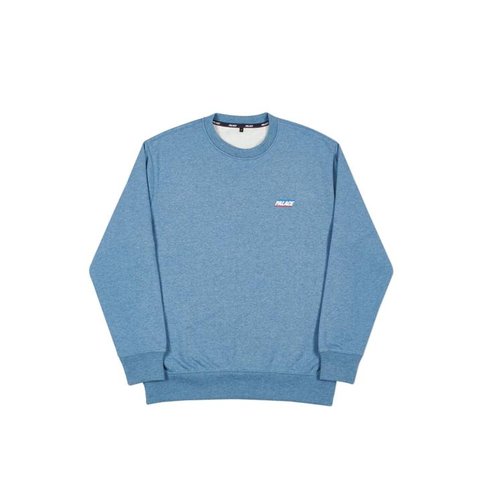 Palace BASICALLY A CREW BLUE MARL
